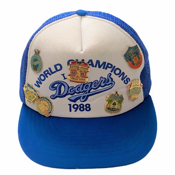 VTG 1988 L.A. Dodgers World Series Trucker Cap
